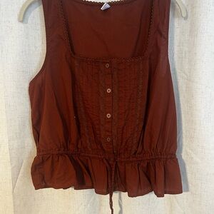 Old Navy Women's Sleeveless Rust Blouse